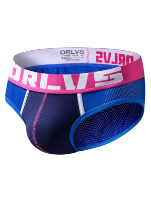 Mesh Brief Mens Underwear Blue