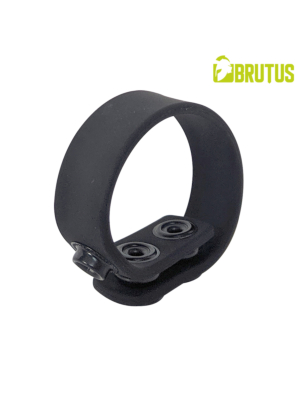 BRUTUS 3 Snap Silicone Cock Strap