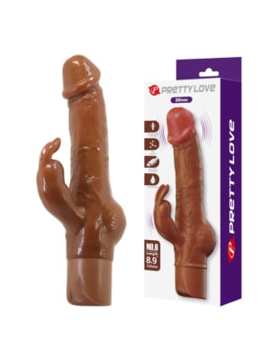 Pretty Love Ellison Ρεαλιστικός Δονητής Rabbit Καφέ