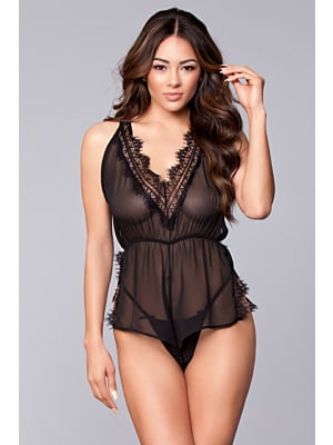 FAITH 1PC ROMPER BLACK