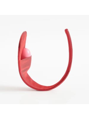 Bikini fara Bretele Aspect Metalizat Red S-L