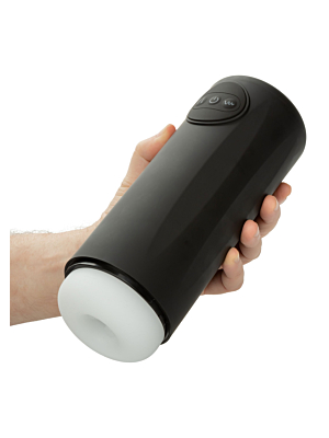 CalExotics Optimum Power Vibrating and Thrusting Stroker - Black