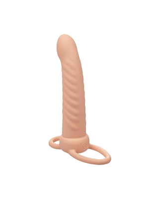 CalExotics Performance Maxx Rechargeable Ribbed Dual Penetrator Skin