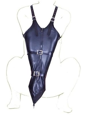 Camisole Strict Leather Zipper