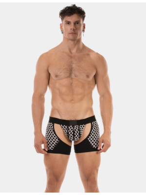 Barcode Berlin Chaps Boxer-Jockstrap Revo White-Black