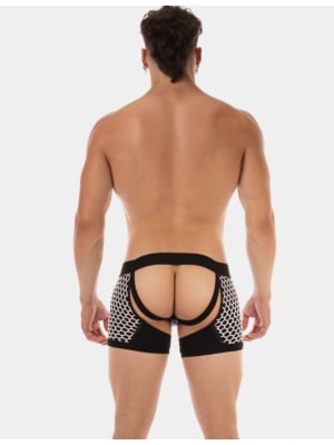 Barcode Berlin Chaps Boxer-Jockstrap Revo White-Black