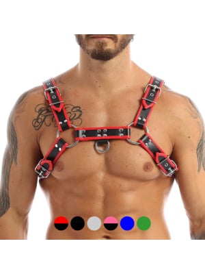 Chest Harness Red-Black