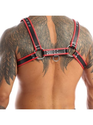 Chest Harness Red-Black