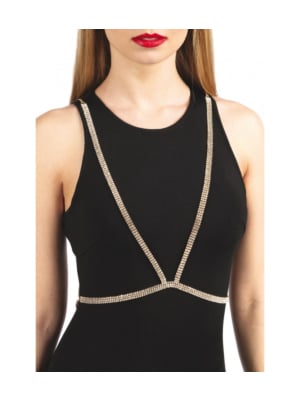 Chiara Golden Body Harness