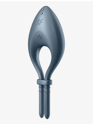 Satisfyer Bullseye Ring - Blue App Controlled Dark Blue