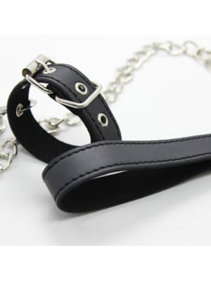 Cock Ring With Chain Leash Cock Torture Set