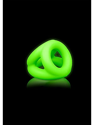 Cock Ring - Ball Strap Glow in the Darkk 3 pcs