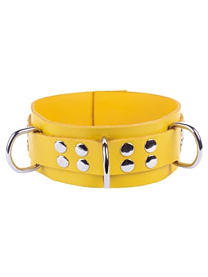 Δερμάτινο Κολάρο Ultra Yellow