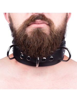 Δερμάτινο Κολάρο Ultra Black 