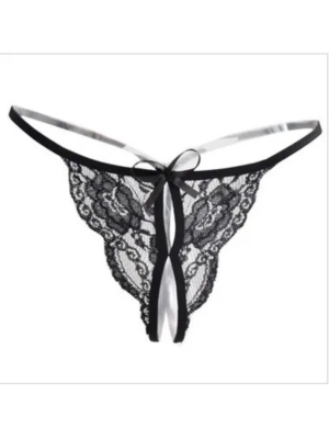 Sexy Lace Thong Black