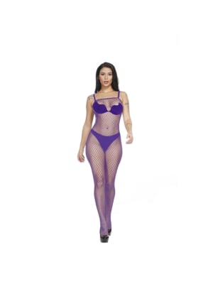 Fishnet Bodytockings Purple