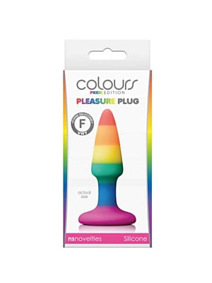 Πρωκτική Σφήνα Colours Pride Edition Pleasure Butt Plug 9 cm  - NS Novelties