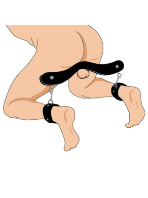Σετ δεσίματος XR Master Series Extreme Humbler Ankle Restraints - Μαύρο