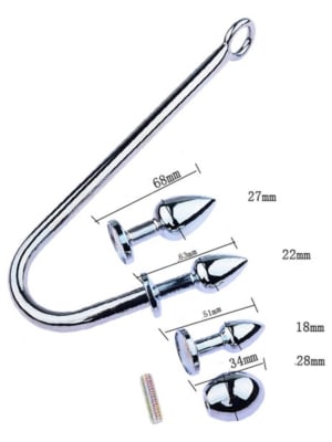 Πρωκτικός Γάντζος - Anal Hook Set 26 cm