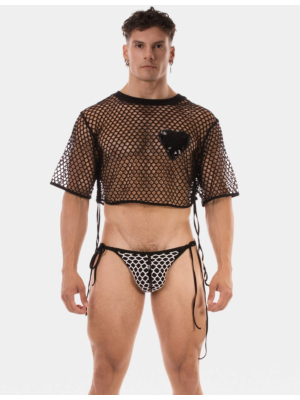 Barcode Berlin Crop Top Ruli Black-XL