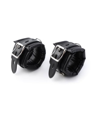 Deluxe Lockable Leather Wrist Cuffs