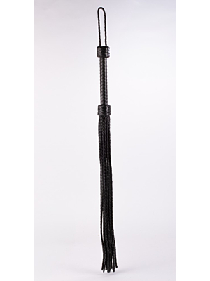 Devil Sticks Kid Handle Kid Leather Braided Tails Black