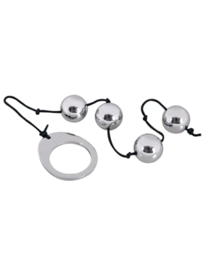 Seven Creations Heavy Metal Anal Beads 35cm