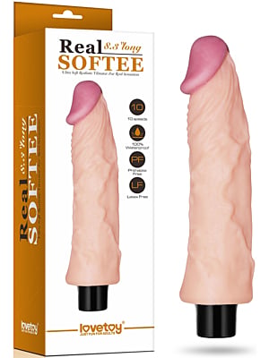 Ρεαλιστικός Δονητής Real Softee, Lovetoy 21.5 εκ- 3