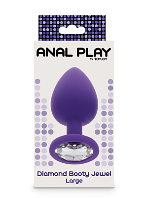 ToyJoy Anal Play Diamond Booty Jewel Large - Purple
