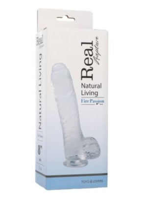 Toyz4Lovers Real Rapture Clear Jelly Dildo - Medium Ρεαλιστικό Ομοίωμα Πέους