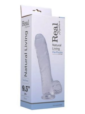Toyz4Lovers Real Rapture Clear Jelly Dildo - XL Ρεαλιστικό Ομοίωμα Πέους