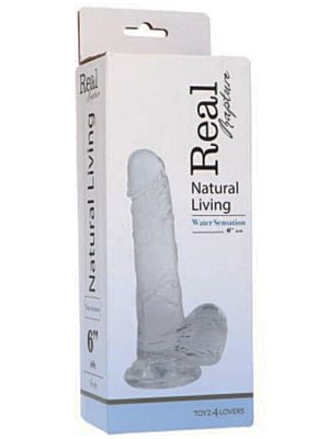 Toyz4Lovers Real Rapture Clear Jelly Dildo - Large Ρεαλιστικό Ομοίωμα Πέους