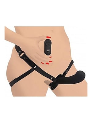 Double Diva Double Dildo Harness Black