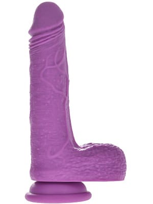 Ρεαλιστικό Ομοίωμα Πέους Liquid Silicone Zetty 19 cm - Μωβ