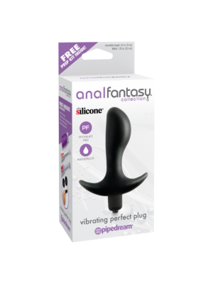 Anal Fantasy Collection Μαύρη Δονούμενη Πρωκτική Σφήνα Pipedream