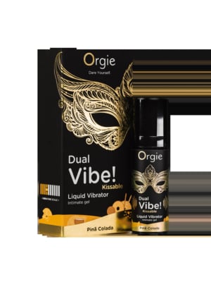 Dual Vibe! Kissable Liquid Vibrator - Pina Colada - 15 ml