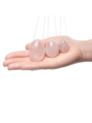 La Gemmes - Yoni Egg Set Rose Quartz (L-m-s)