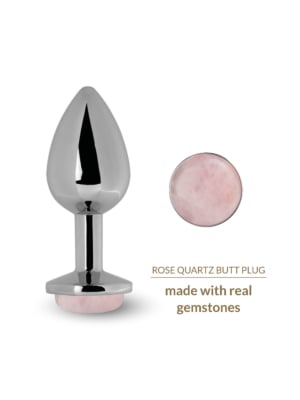 La Gemmes Rose Quartz Butt Plug - Πρωκτική Σφήνα με Πολύτιμο Λίθο