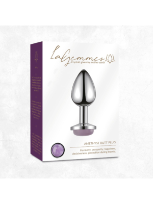 La Gemmes Amethyst Quartz Butt Plug - Πρωκτική Σφήνα με Πολύτιμο Λίθο