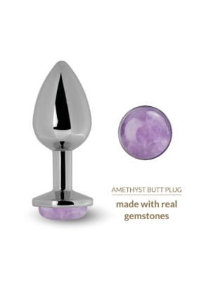 LA GEMMES - BUTT PLUG AMETHYST QUARTZ