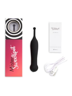 Δονητής κλειτορίδας μαύρος Feelztoys Mister Sweetspot