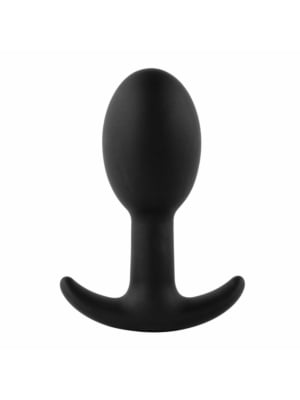 Πρωκτική Σφήνα Σιλικόνης Plugz Butt Plug Nr. 3 (Μαύρη) - Feelztoys