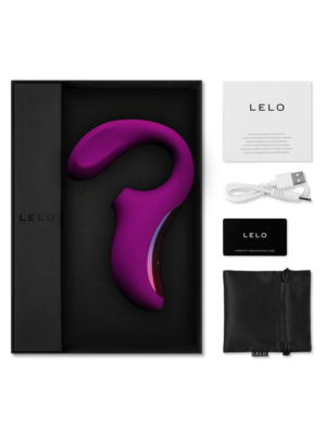 Lelo Enigma Dual Stimulation Sonic Massager Deep Rose