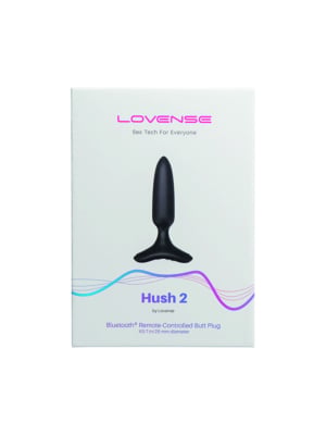 Δονούμενη Πρωκτική Σφήνα Remote Control Lovense Hush 2 (25 mm)