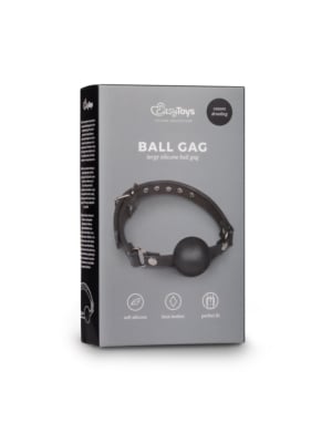 Μαύρο Σιλικόνης Ball Gag Easytoys