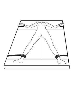Under Mattress Restraint Set