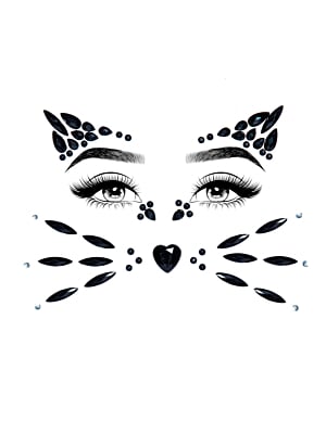Animal face jewels sticker