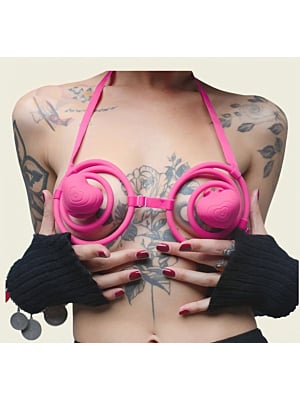 Breast Massager with Suction & Licking Modes – 10+10 Frequencies