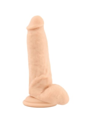 Ρεαλιστικό Ομοίωμα Πέους Squat Flesh Dildo 19 cm με Βάση Βεντούζας - Toyz4lovers
