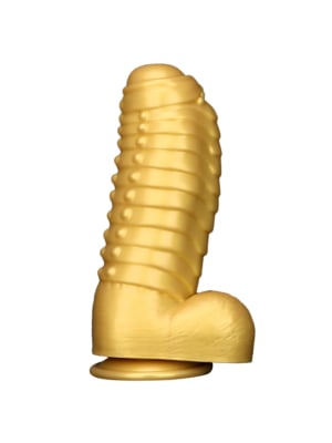 Fantasy Gold Silicone Dragon Dildo